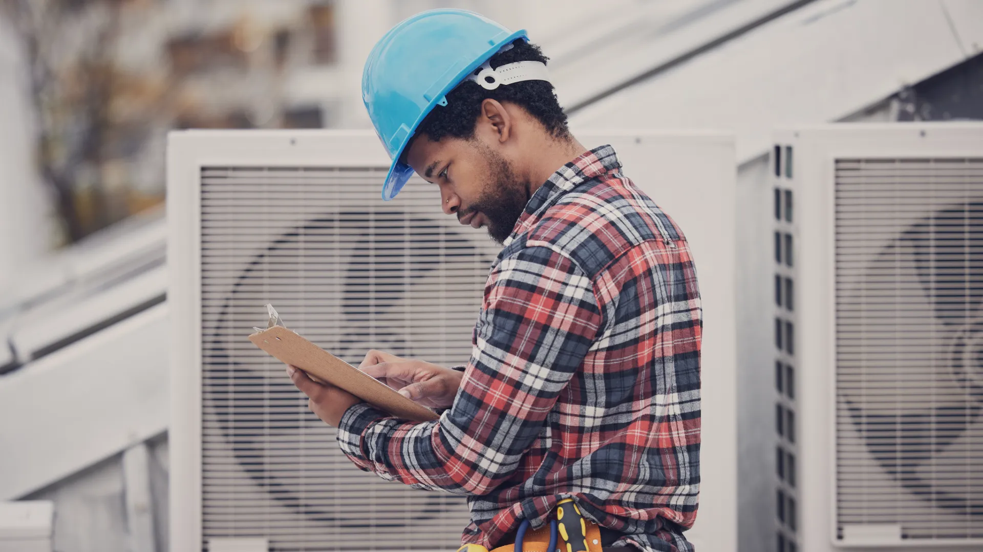 Electrical panel and HVAC controls